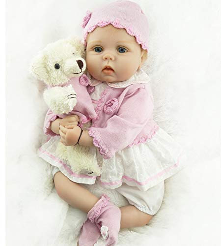 ZIYIUI Realistic Reborn Doll 22inch 55cm Handmade Soft Silicone Vinyl Baby Reborn Dolls Girls Real Life Doll boys Girl Toy Birthday Xmas gift Reborn Babies - Image 3