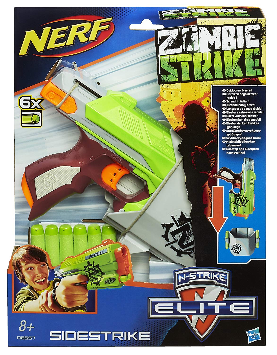 gennemskueligt benzin økse Hasbro – Nerf – Zombie Strike – Quick Draw Sidestrike – TopToy