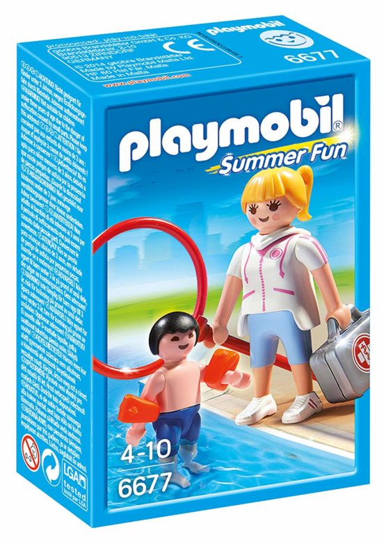 Playmobil 6677 Summer Fun Water Park Pool Supervisor – TopToy