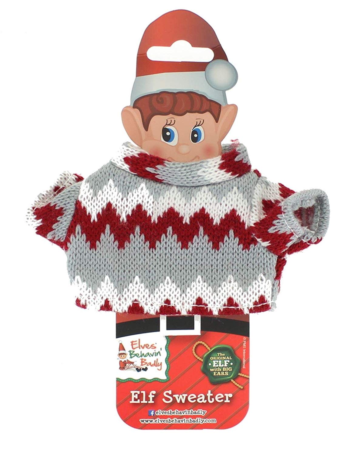 Hoolaroo VIP Elf Jumper Sweater - VIP Elf Christmas Accessory Doll Clothing
