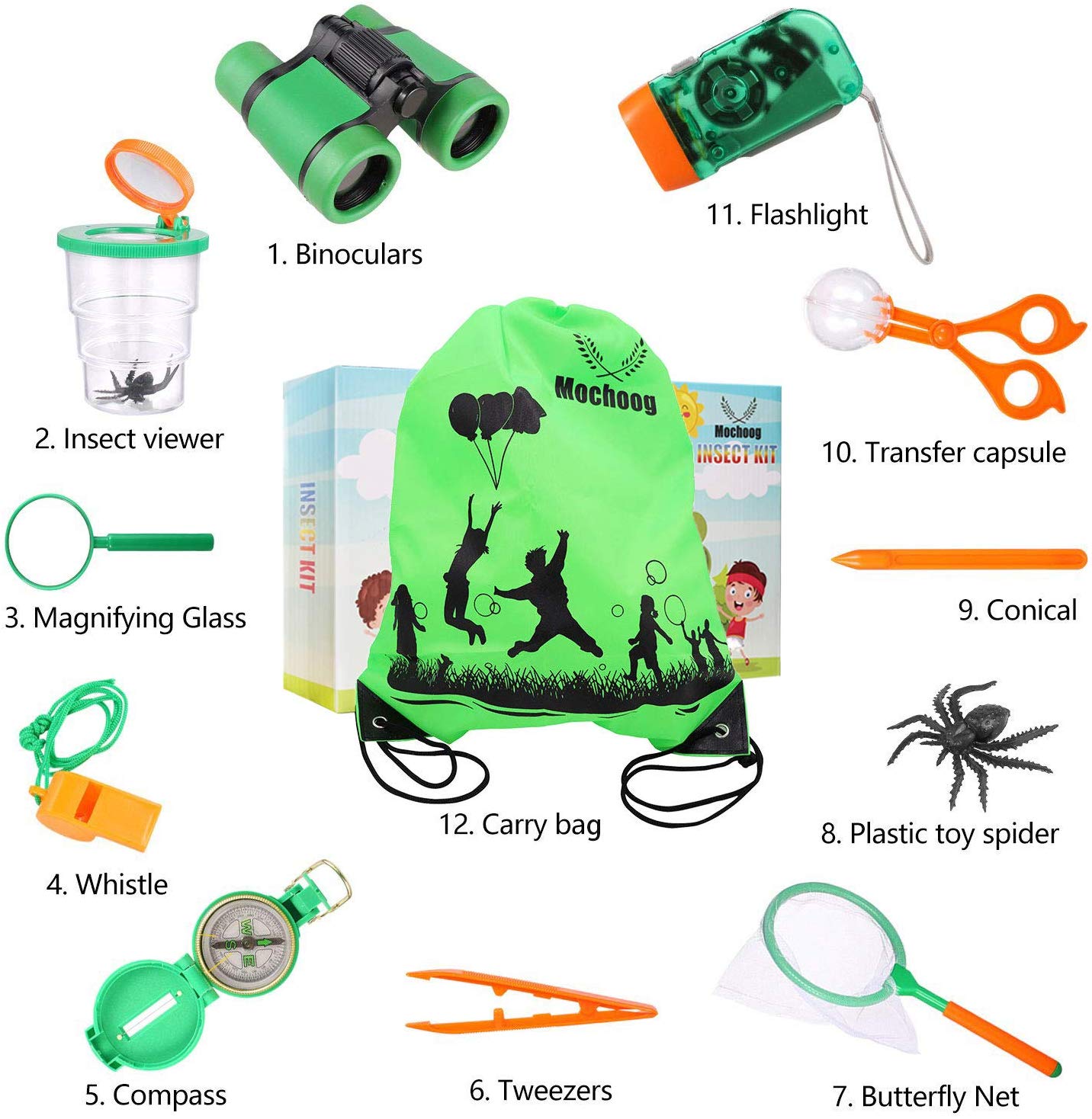 Mochoogle Outdoor Explorer Kit for Kids – Bug Catcher Hunting Kits for ...