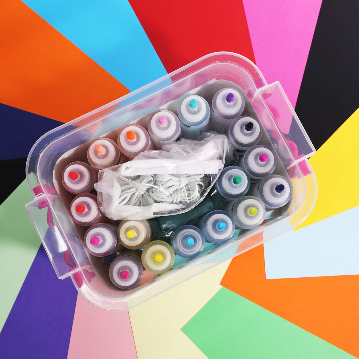 TBC The Best Crafts TieDye Art Kit for over 18 Kids to Play, Easy