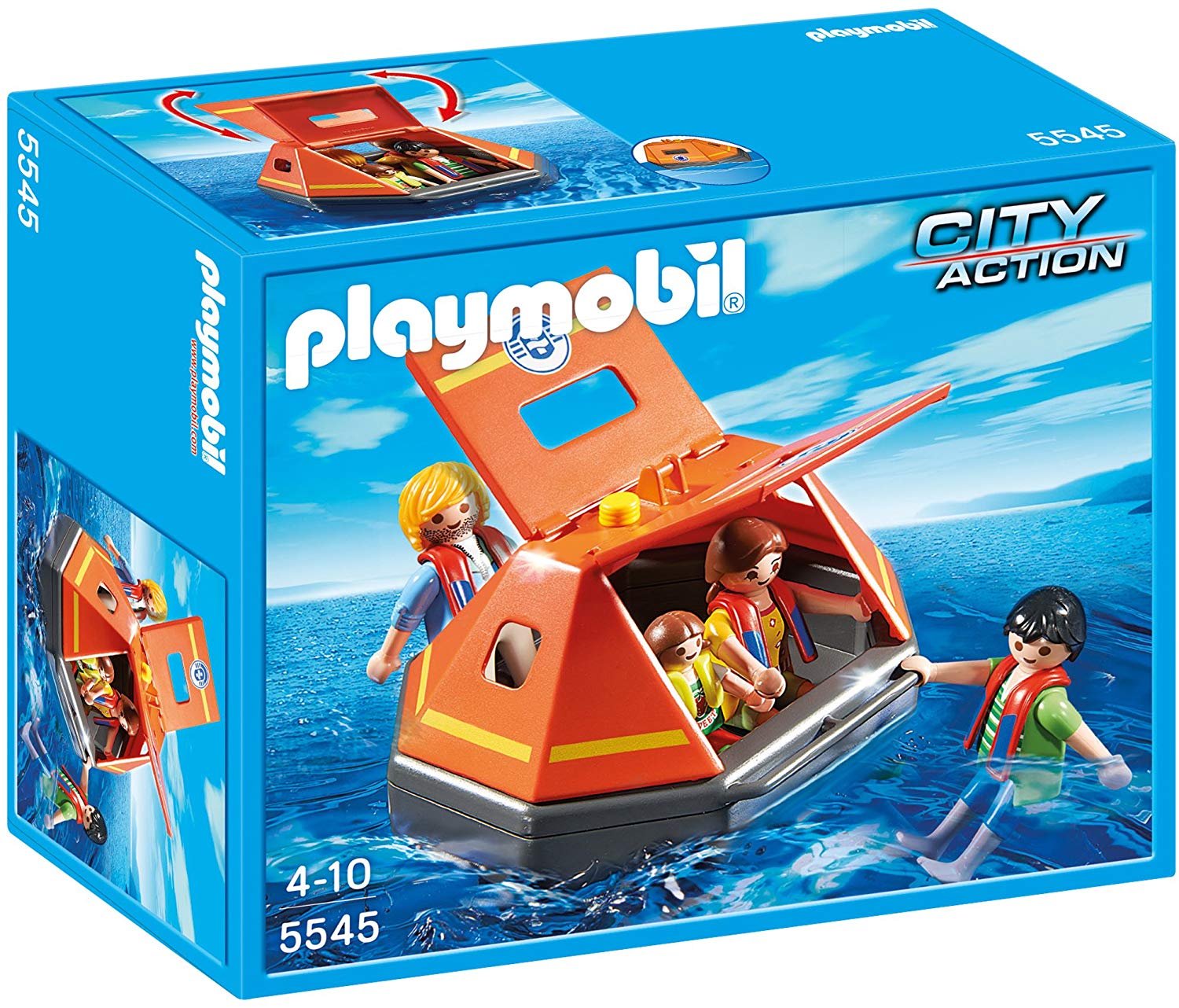Playmobil Coast Guard Rescue Boat with Water Hose (5540) Toys