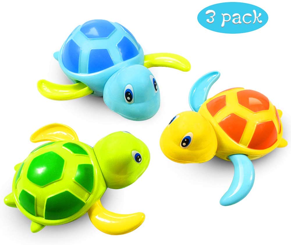 aovowog Baby Bath Toys Clockwork Turtle For Toddlers Boys Girls,Wind up ...