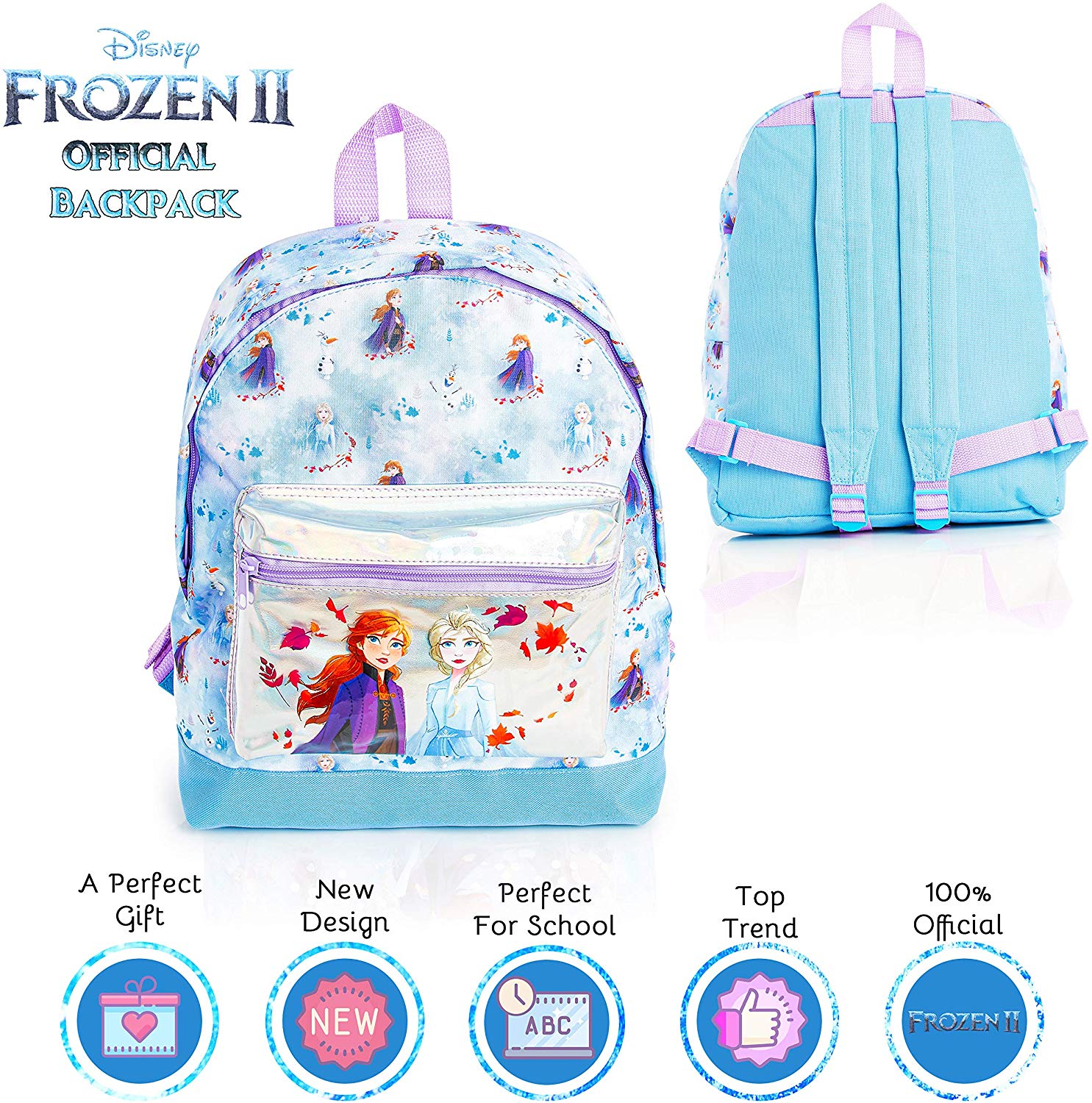 Kids Girls Disney Frozen Backpack School Bag Rucksack Children Back To School 