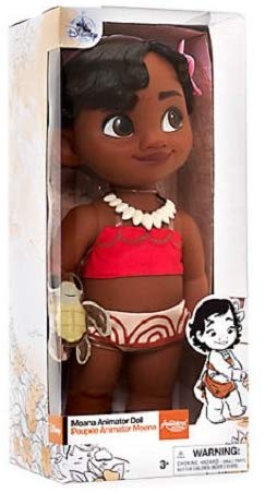 Disney Store Moana Animator Toddler Doll 15″ Toy With Turtle Pal Age 3+ –  TopToy