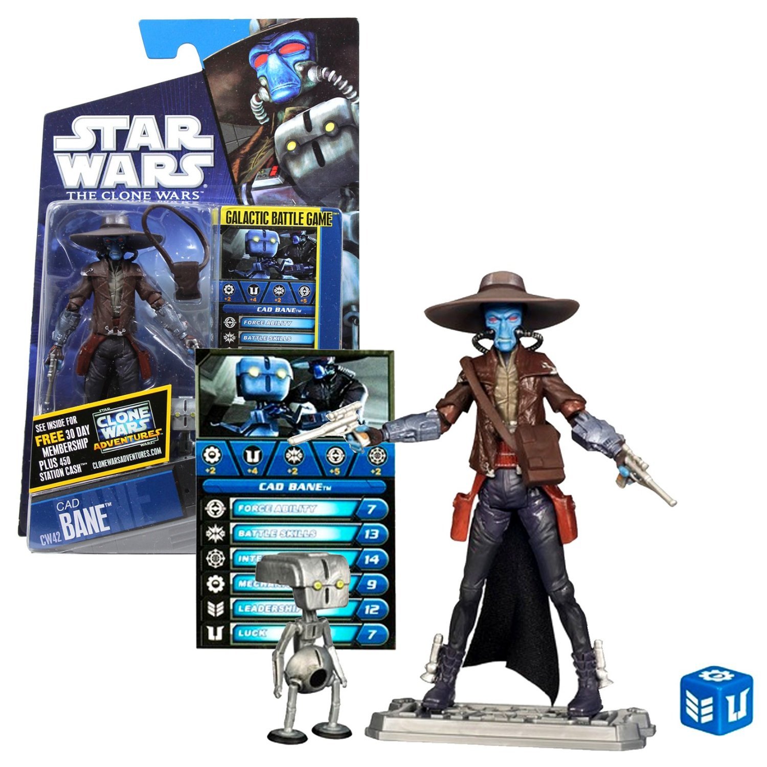 Star Wars Clone Wars Cad Bane W/ Todo 360 CW42 – TopToy
