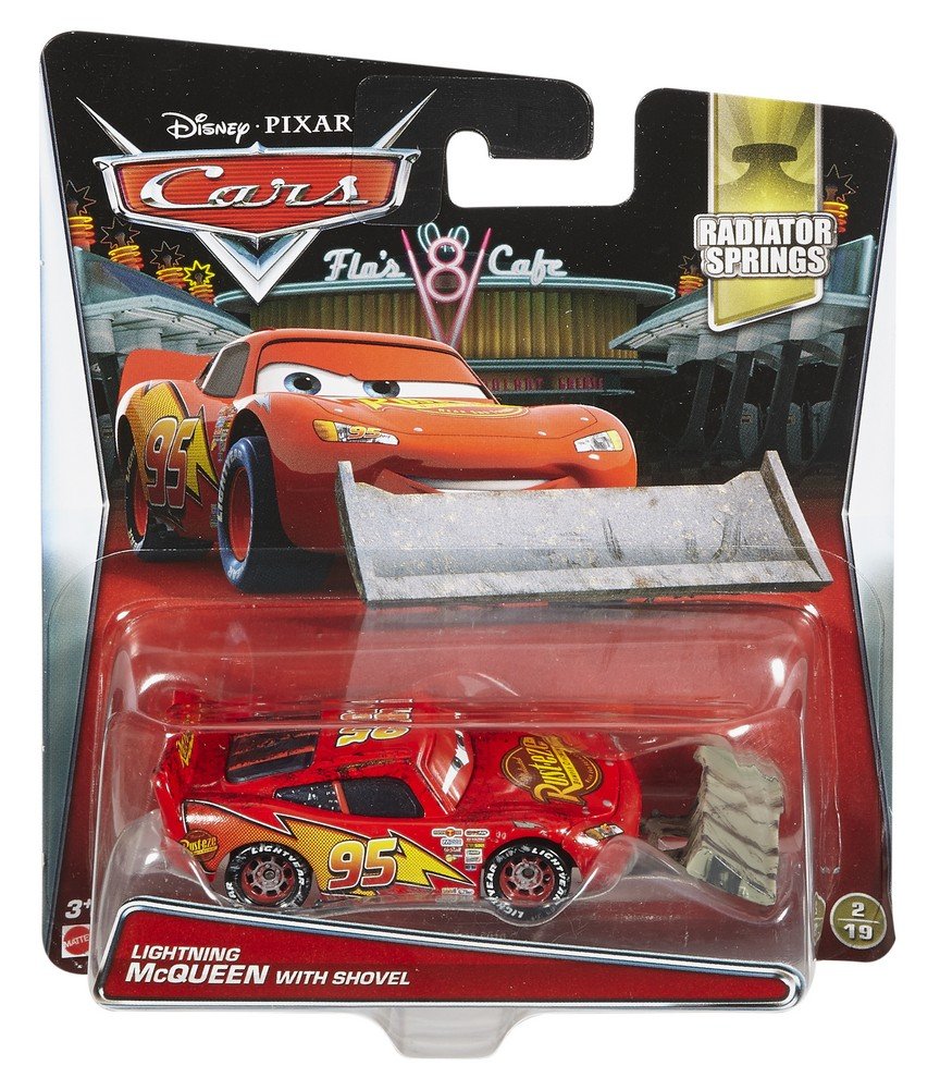 Disney Cars Pixar DieCast Lightning McQueen with Shovel Vehicle TopToy