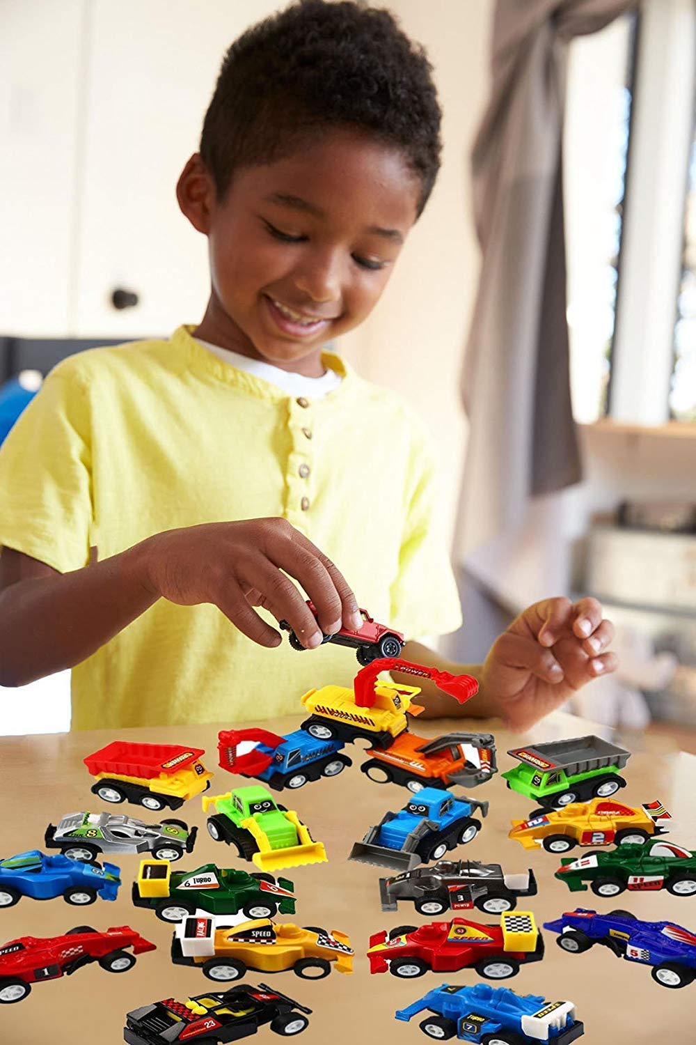 EUTOYZ Boy Toys for Year Old, Toy Cars Toys 3-6 Year Old