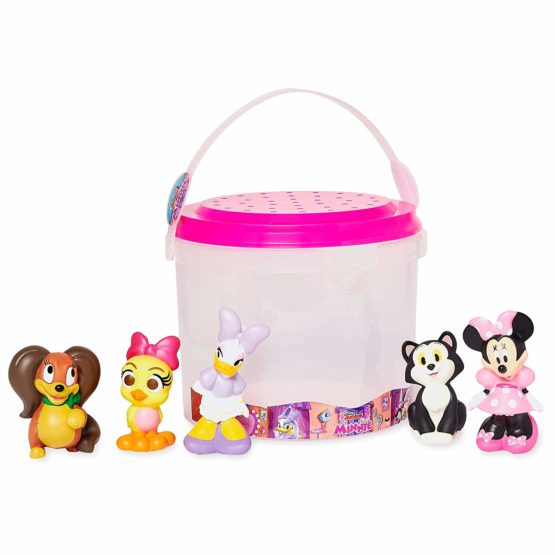 Disney Official Store Minnie Mouse Deluxe Bath Toy 5 Piece Set Tub Toy