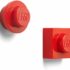 Room Copenhagen Lego Magnet Set Round and Square, Bright Red