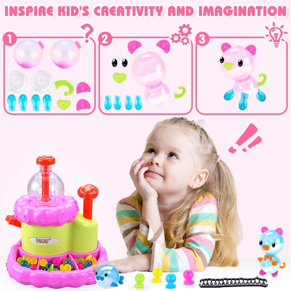 Buy Kids Gifts Girls Toys Age 3 4 5 6 7 8 Year Old, Creative DIY Balloon  Arts and Craft for Kids, Educational Sticky Bubble Game/Fashion Funny  Christmas/Birthday Gift for Girls/Boys(Machine with