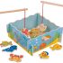 Bigjigs Toys Wooden Magnetic Fishing Game Set with Rod
