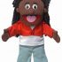 SiLLy puppets Sierra, Black Girl, Hand Puppet, 40cm
