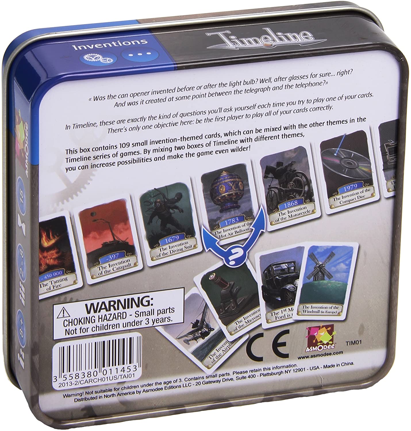 Asmodee Games Timeline Card Game TopToy