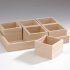 GLOREX Natural Wooden Display Box, 26.5 x 18.5 x 6 cm