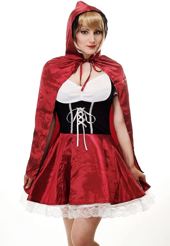 Dress Me Up – L064 M medium Little Red Riding Hood sexy short red ...