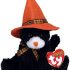 Ty Halloweenie Beanie Baby 4" - Screams the Halloween Cat