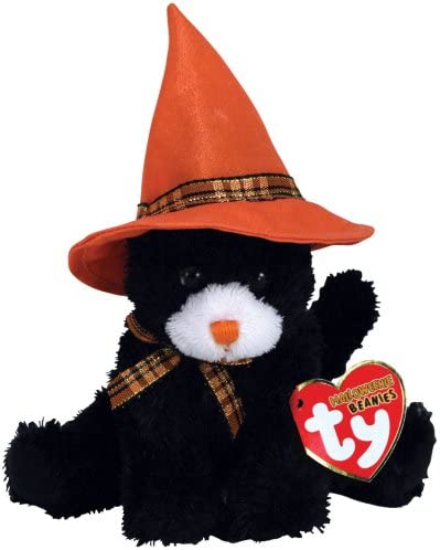 Ty Halloweenie Beanie Baby 4" - Screams the Halloween Cat