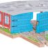 Bigjigs Rail Wooden Triple Engine Shed - Other Major Wooden Rail Brands are Compatible