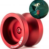 YoyoFactory DV888 Metal Yo-Yo - Red (beginner friendly yoyo, spare string and tips included)
