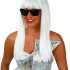Fun Shack Womens Lady Pop Diva Wig & Glasses Set Bow Top Blonde Hair Costume Accessories