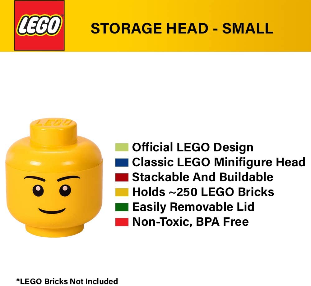 Room Copenhagen Lego Storage Head container, L, Girl