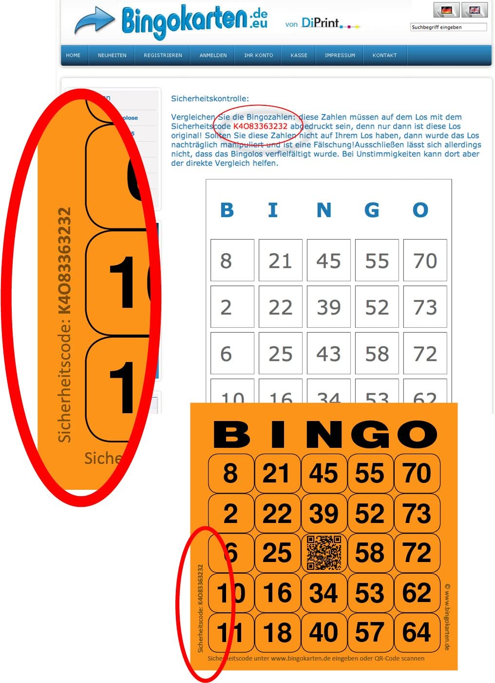 DiPrint 200 large printed Bingo cards for seniors system 24 from 75 - Image 3