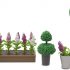 LUNDBY Dolls House Accessories &ndash; Doll House Furniture -- Garden Flowers + Plants &ndash; 15-piece set for 11cm Mini Dolls &ndash; 4+ 1:18