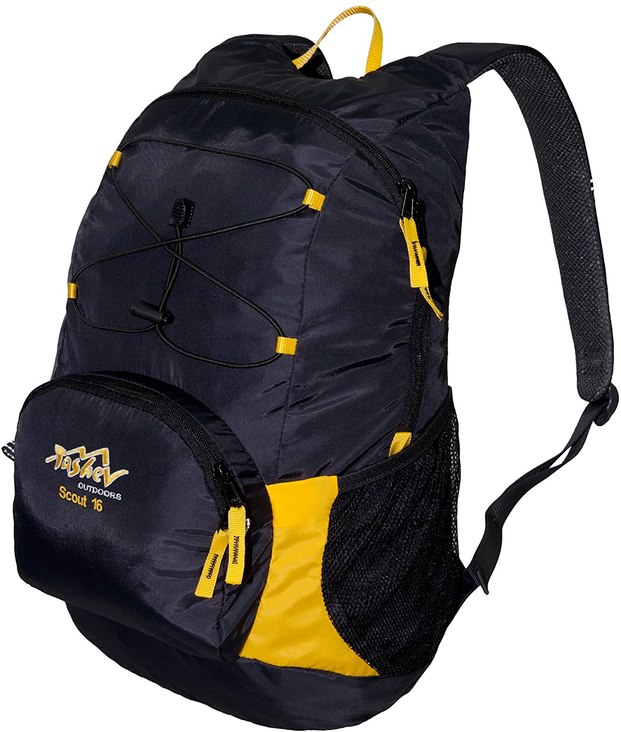 Tashev Daypack/Children’s Backpack Scout 16 Black/Yellow TopToy