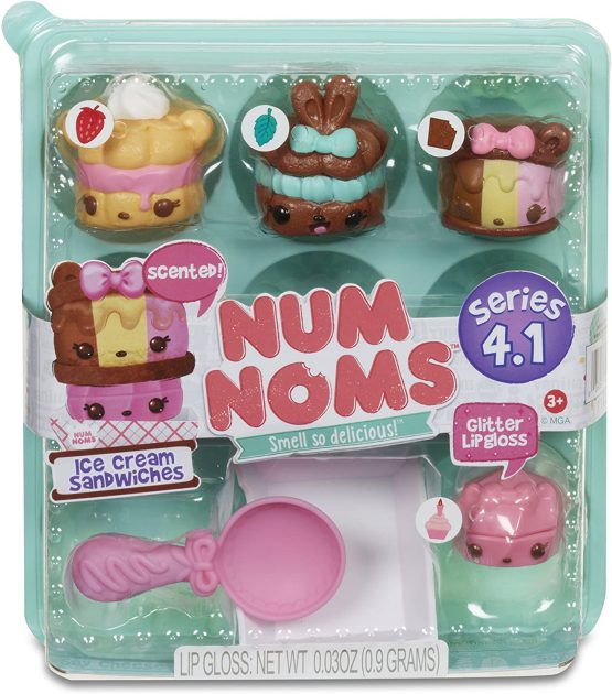 Num Noms Glitter Lip Gloss Ice Cream Sandwiches TopToy