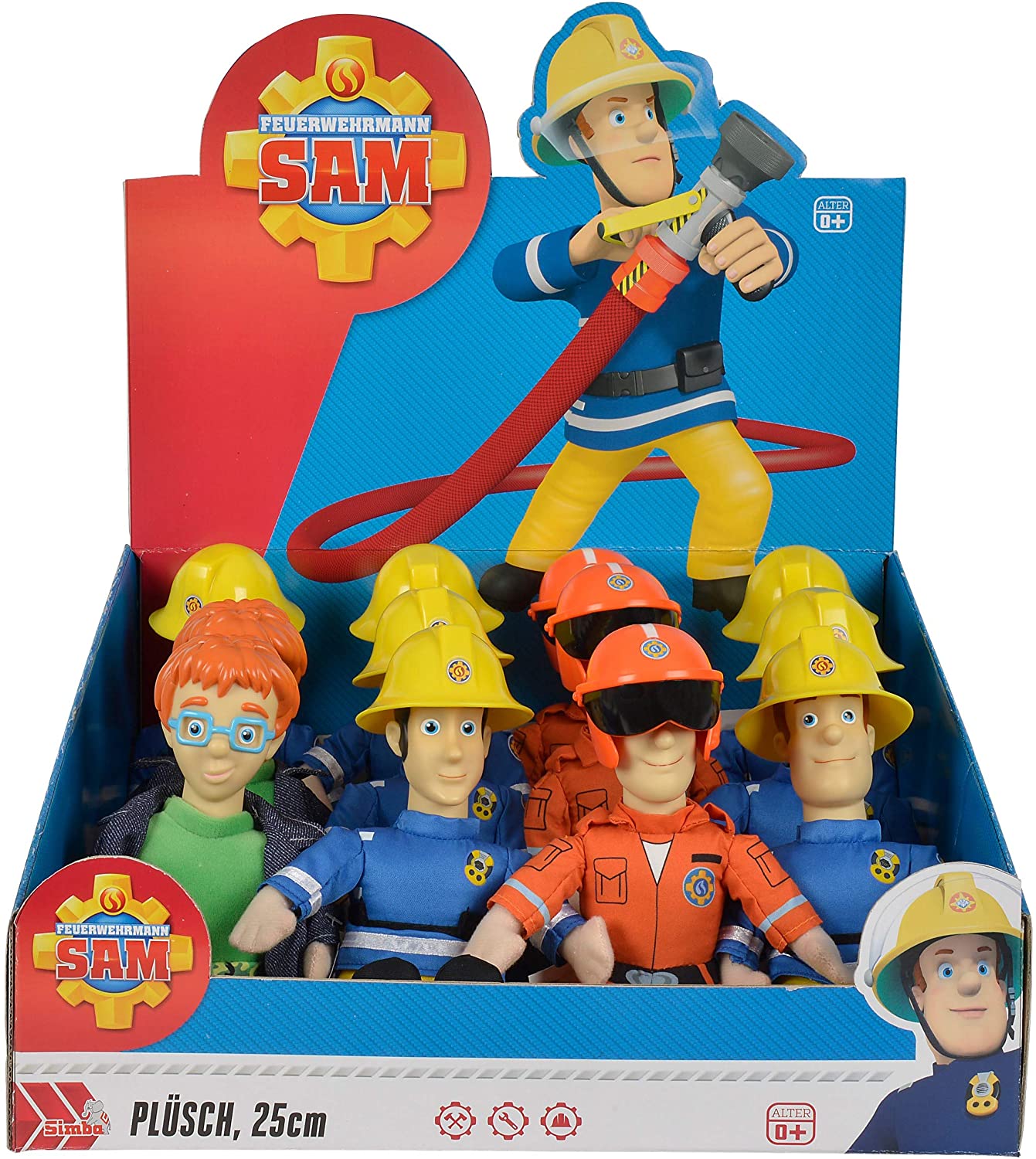 Fireman Sam – Beanie Plush Figure 4 Pack 10″ 25cm Soft Toys – Sam ...