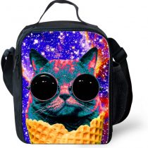 Showudesigns Galaxy Lunch Box for Girls School Small Insulated Lunch Box with Side Mesh Pocket Kids Pack Lunch Cooler Bag Meal Prep Bag Boys Lunchbox
