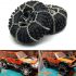ZuoLan 4pcs Steel Snow Chain Tyre Chain for Traxxas TRX4 1.9 Crawler Tire 1/10 RC Crawler Car