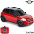 CMJ RC Cars Mini Countryman JCW Officially Licensed Remote Control Car Toy 1:24 Scale Working Lights 2.4GHz Red