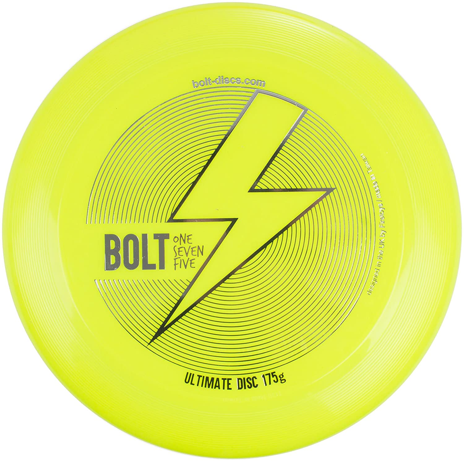 Ultimate Frisbee Flying Disc! Frisbee BOLT OneSevenFive UV Yellow 