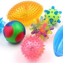 Fiddle Light Up Balls - Tactile Toy Kit (7 Piece Set) - Stress Balls, Sensory Toys - Stress Relief Toys and ADHD Toys for Autism, SEN & PTSD