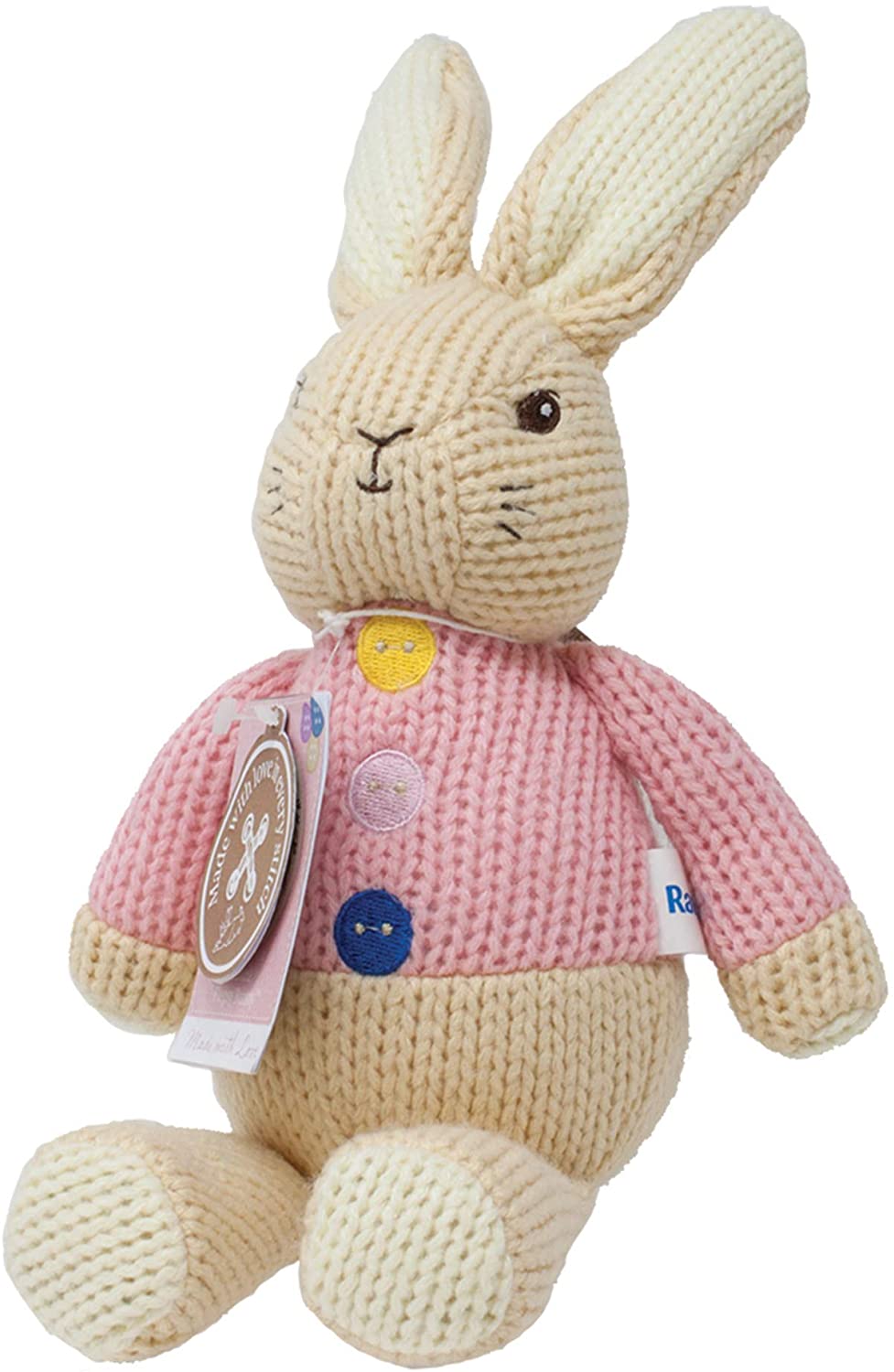 Rainbow Designs Peter Rabbit Kids Made with Love-Flopsy Bunny18cm Soft Toy 
