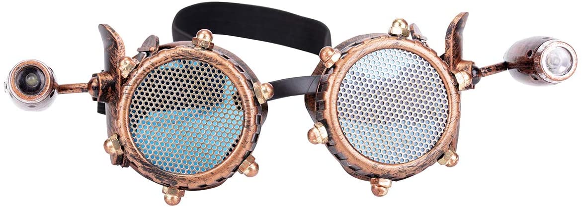 ZAIQUN Steampunk Occhiali Rave Occhiali Cosplay Occhiali Steampunk Stile  Vittoriano Saldatura Gotico Cosplay Vintage Rustico Occhiali