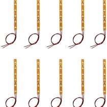 Evemodel DD04W 10pcs Prewired Bright White Strip 3528 SMD Led Light Self-adhesive 12V ~18V 10CM