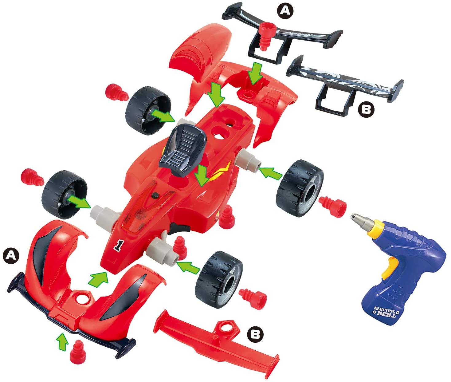 Pup Go F1 Take Apart Racing Car 2 in 1 Construction Building Toys