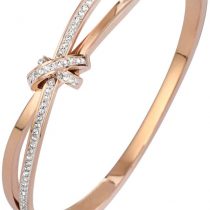 PHOGARY"Forever and Ever Knot" Classic Bracelets for Women Rose Gold Bracelet Crystals, Birthday Thanksgiving Christmas Xmas Gift for Women Mum Mother Wife-Come with Gift Box