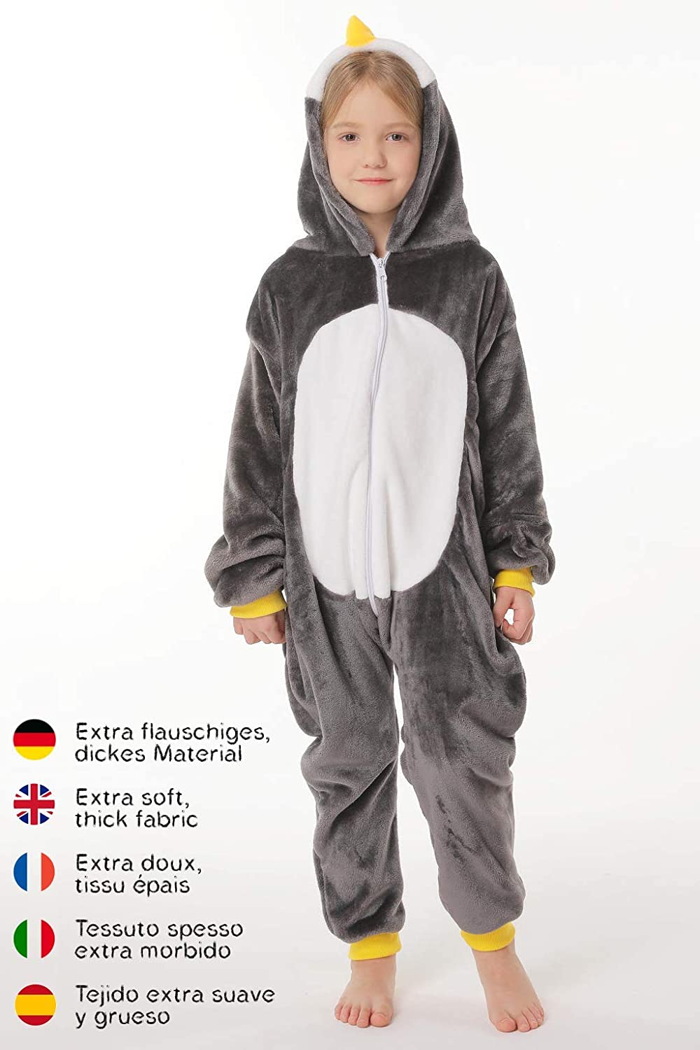 corimori Pablo the Penguin (10+ Designs) Romper Hooded Jumpsuit Winter
