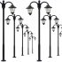 Evemodel LYM18 10pcs Model Railway Led Lamppost Lamps Street Lgihts HO Scale 6cm 12V New