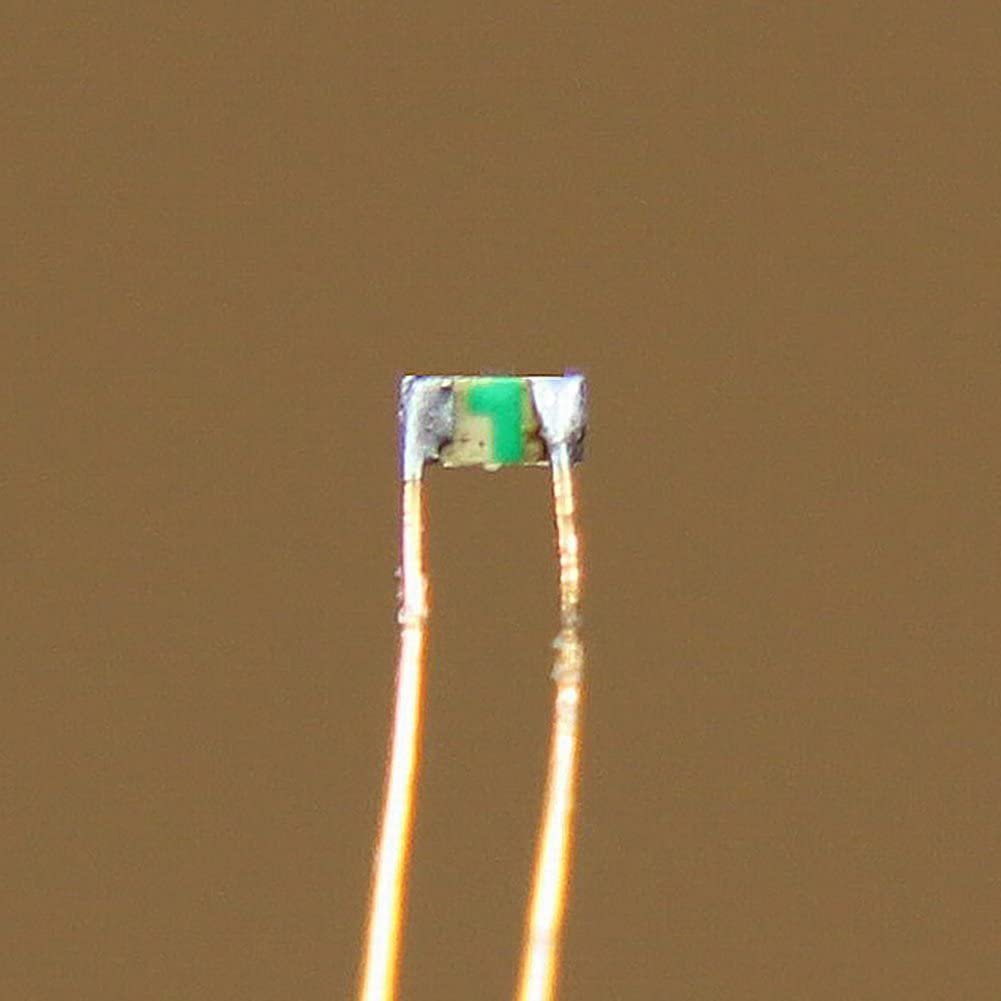 Evemodel C0402W 20pcs Pre-soldered micro 0.1mm Copper Wired WHITE SMD Led 0402 NEW - Image 2