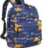 Kid Book Backpack Baby Child School Bag Kindergarten Canvas Daypack Cartoon Coin Purse(Darkblue,M)