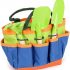 Small Foot 12015 Gartentasche kompakt, aus Holz und Metall, mit 3 Gartenwerkzeugen, Gartenspielzeug f&uuml;r Kinder ab 3 Toy, Multicoloured