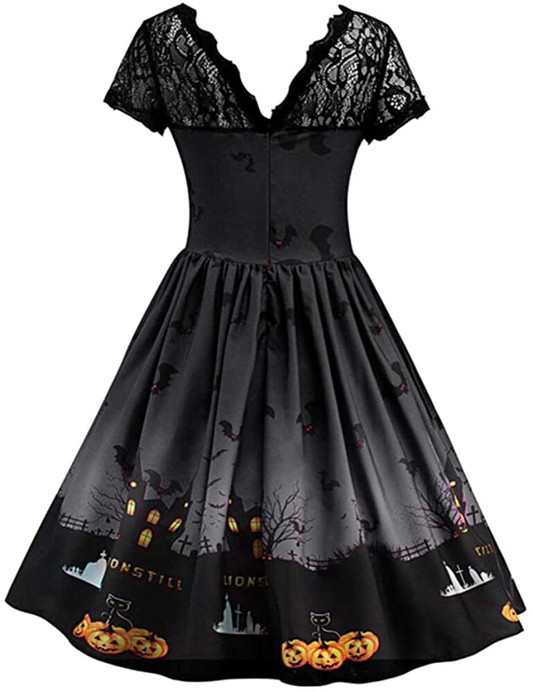 Meijunter Halloween Costumes for Women – Plus Size A Line Dress Vintage ...