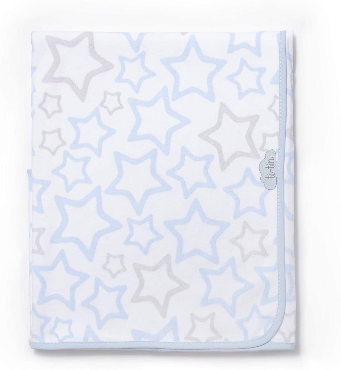 Ti TIN - Soft, Absorbent Baby Blanket, 80x80 cm | swaddling Blanket or Toddler Blanket, 100% Cotton -Double-Layered Fabric, Versatile Baby Blanket for car, Cradle, Stroller, etc, Design: