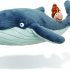 Aurora Snail and The Whale Soft Toy, 61238, 7in, Grey, for Fans of The Book by Julia Donaldson and Axel Scheffler, Blue
